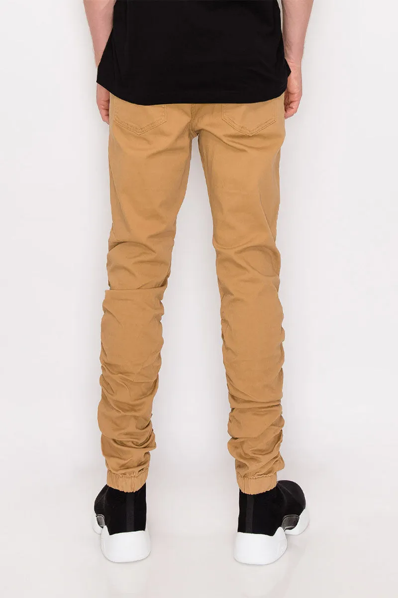 Twill Stacked Jogger Pants