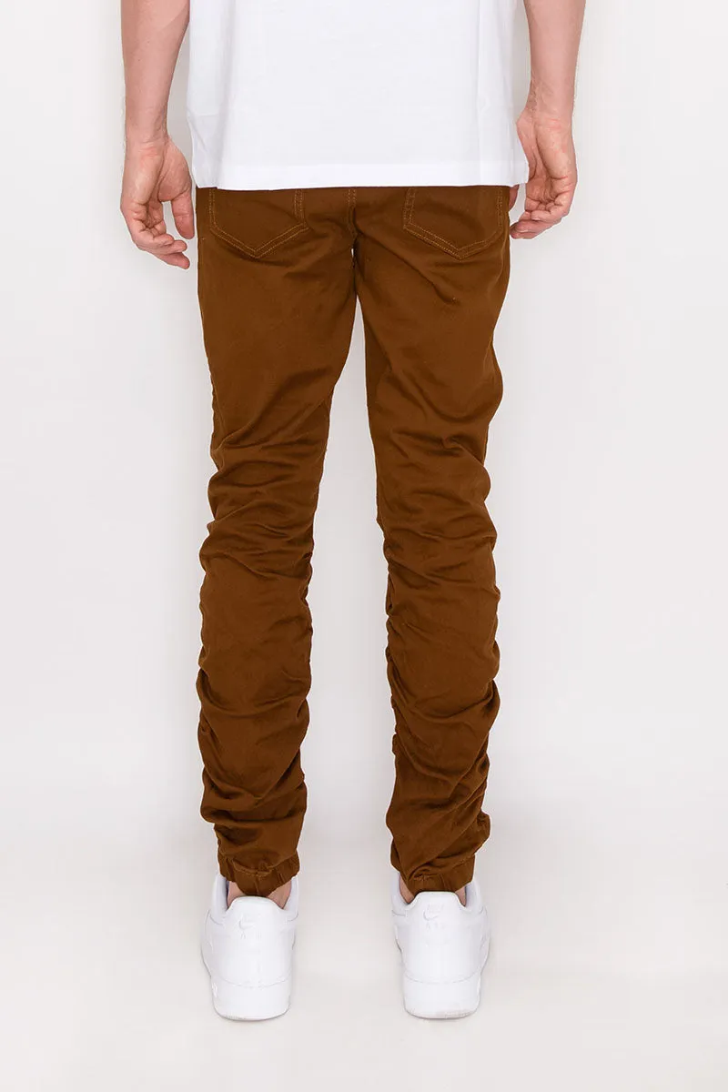 Twill Stacked Jogger Pants