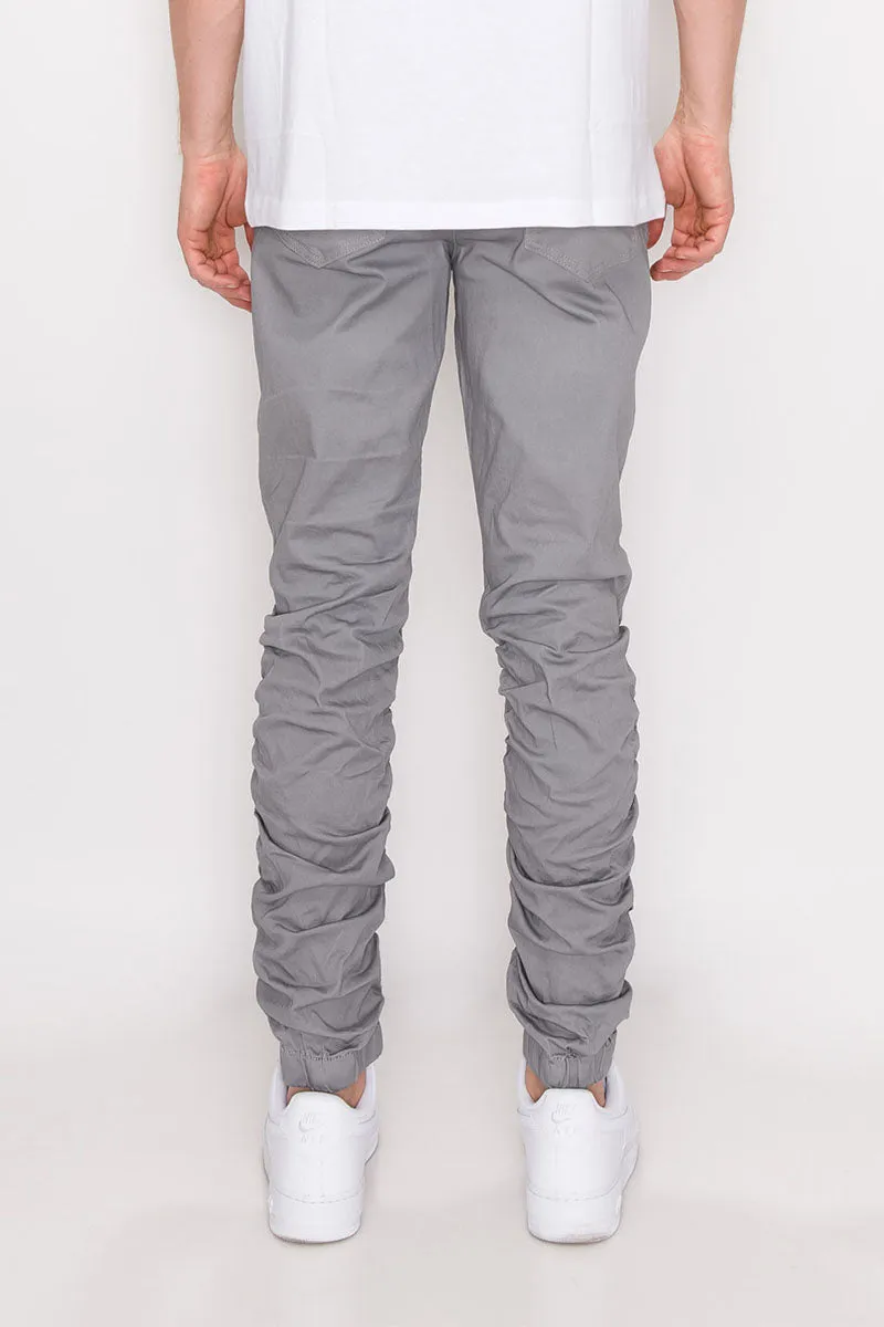 Twill Stacked Jogger Pants