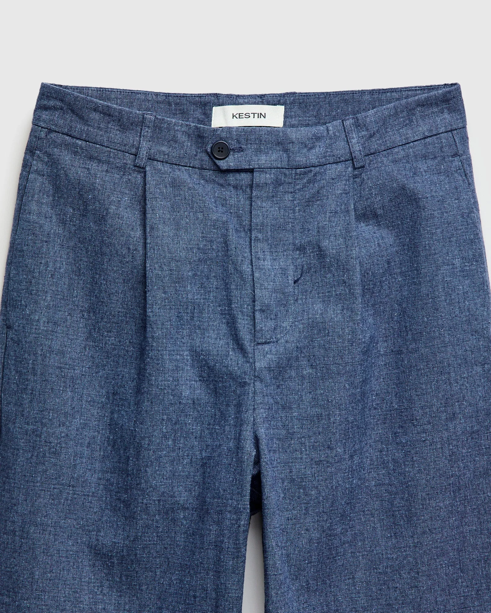 Wick Trouser in Indigo Linen Marl
