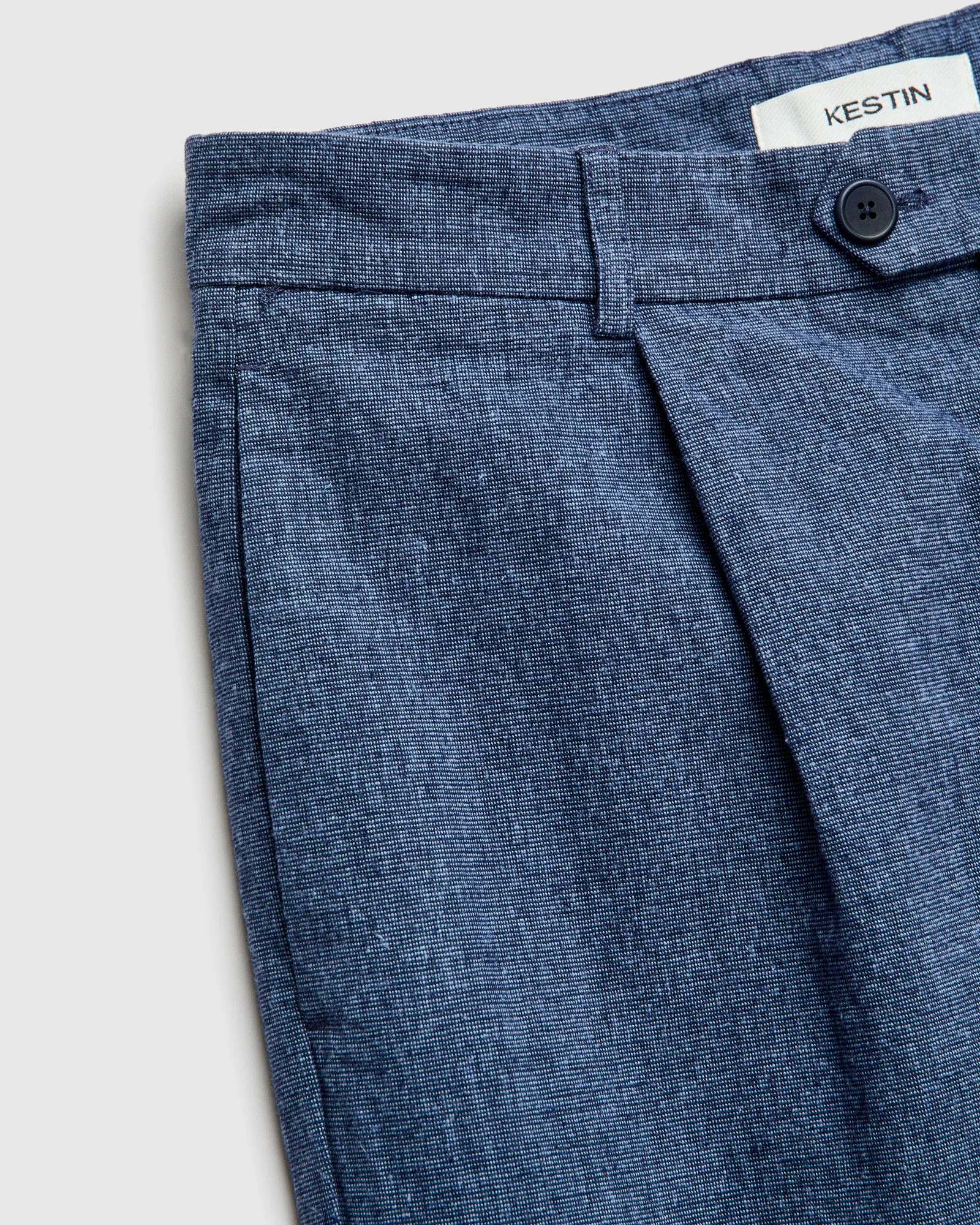 Wick Trouser in Indigo Linen Marl