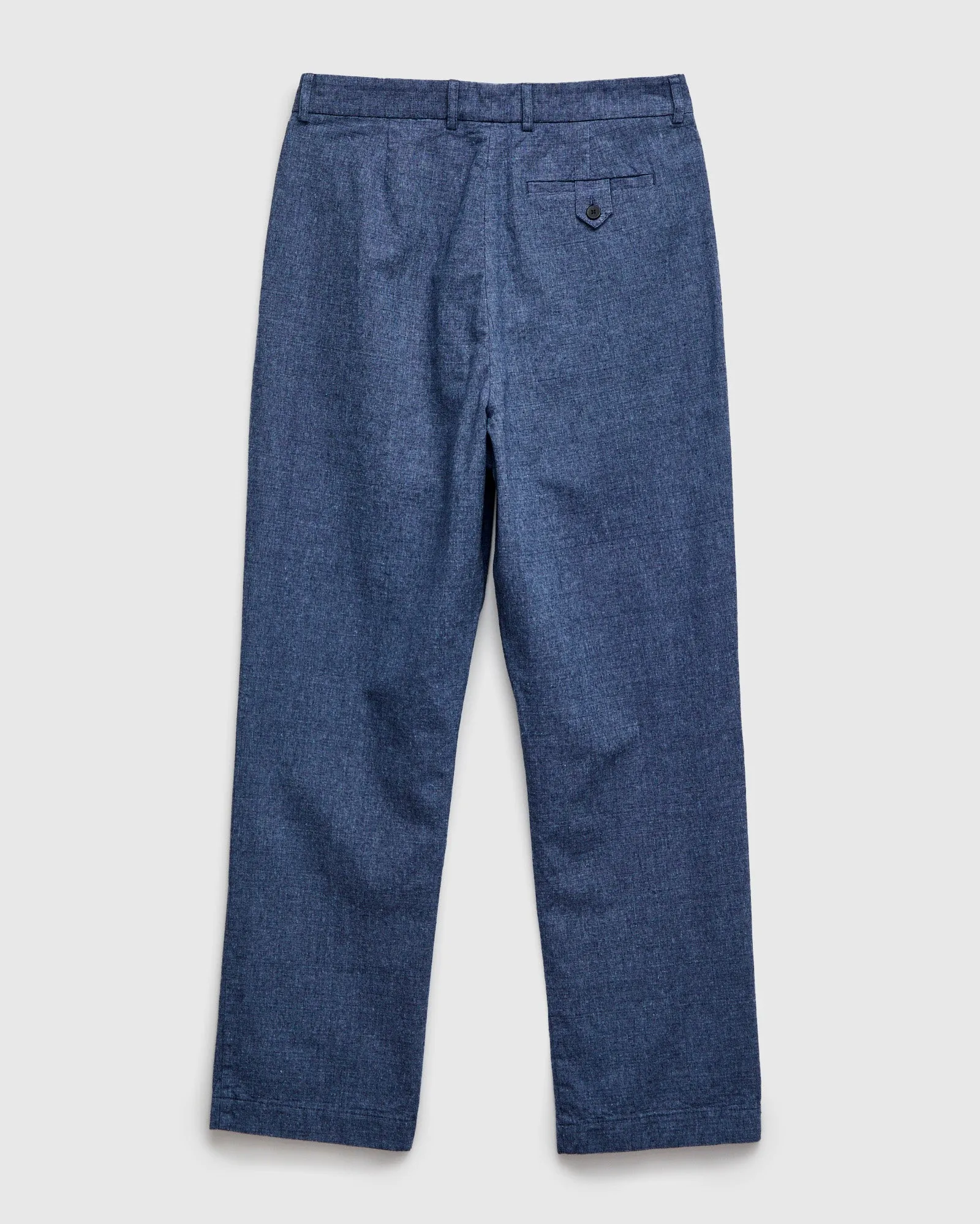 Wick Trouser in Indigo Linen Marl