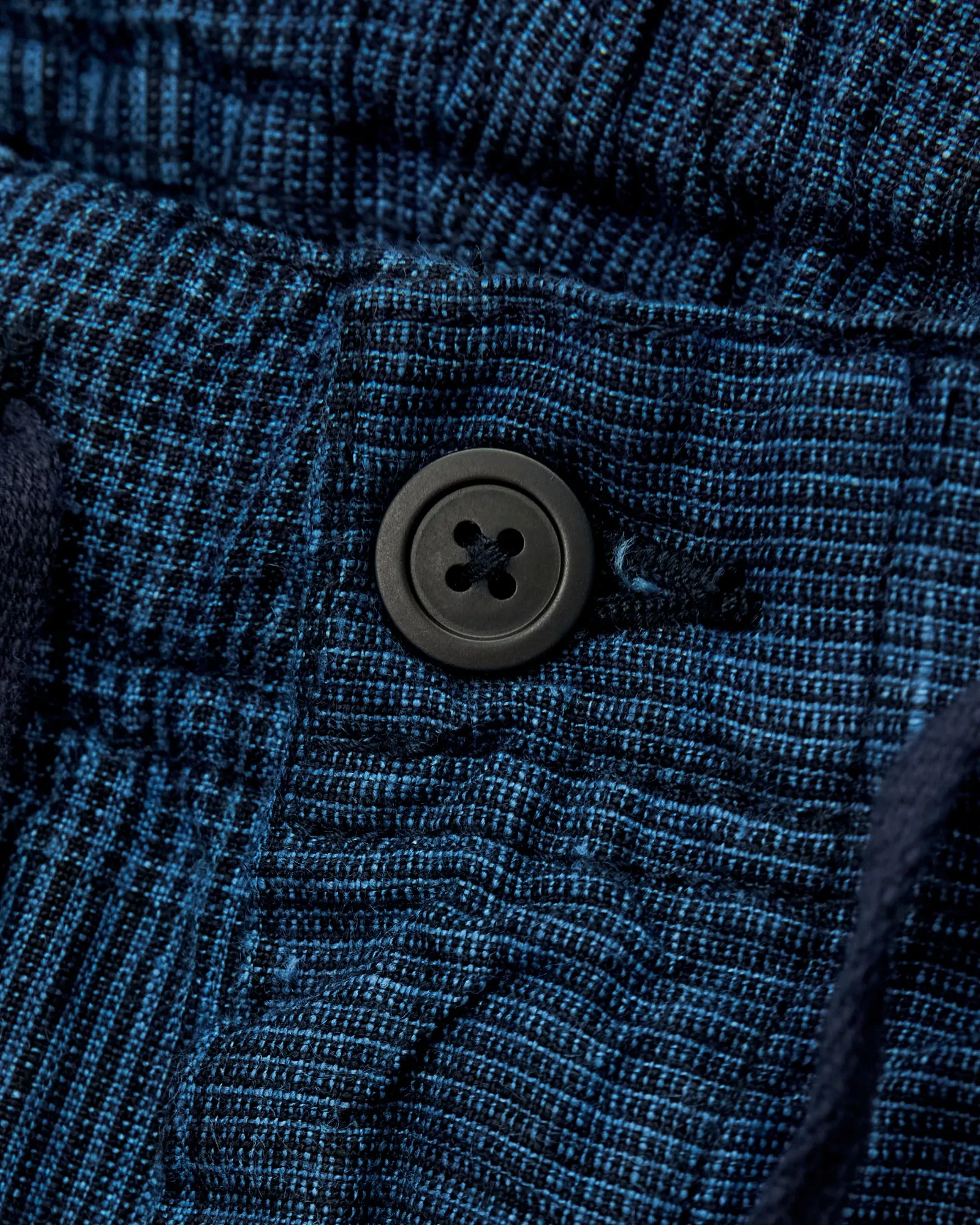 Wide Fit New Yorker Pants in Indigo Check