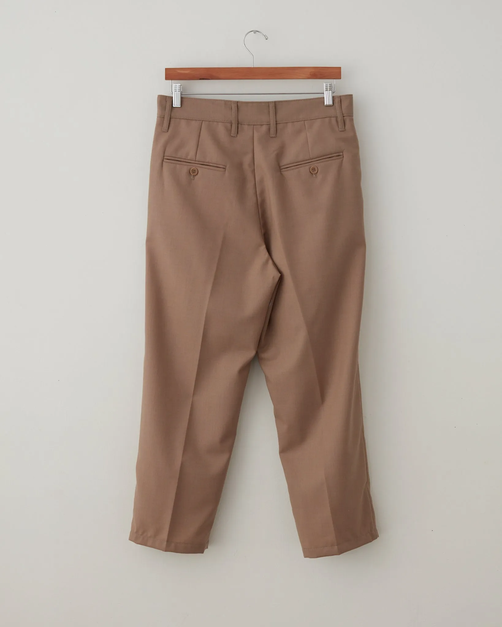 Wool Gab Pleat Pants