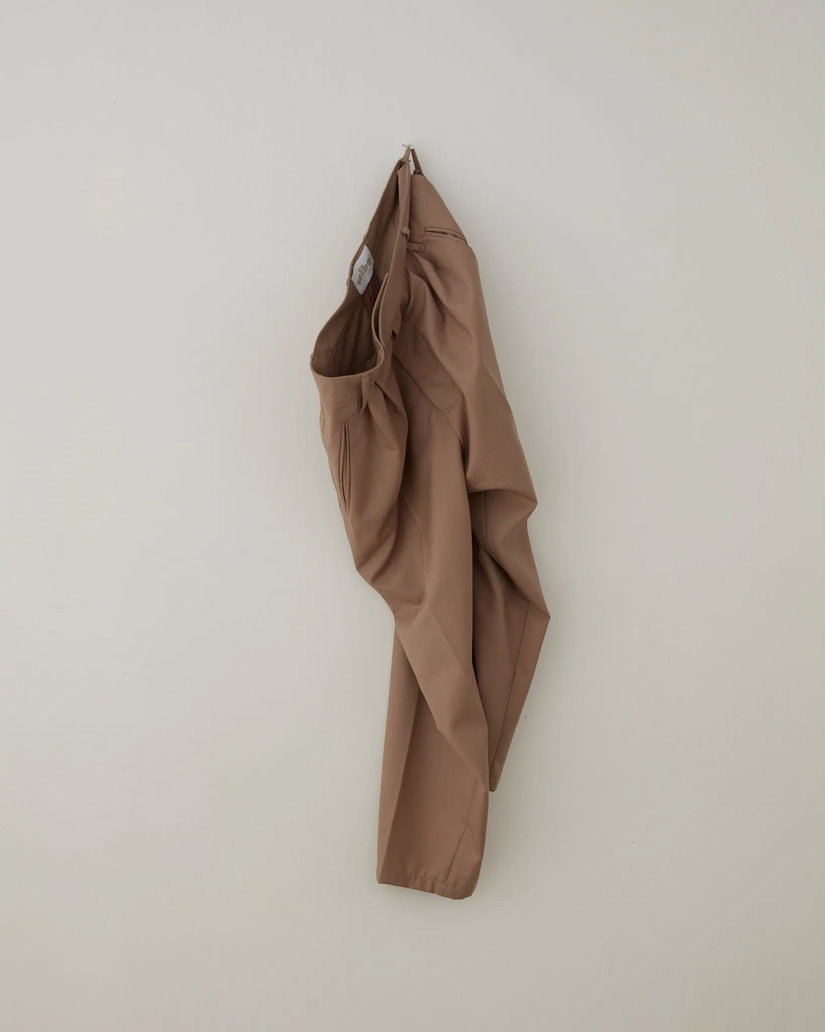 Wool Gab Pleat Pants