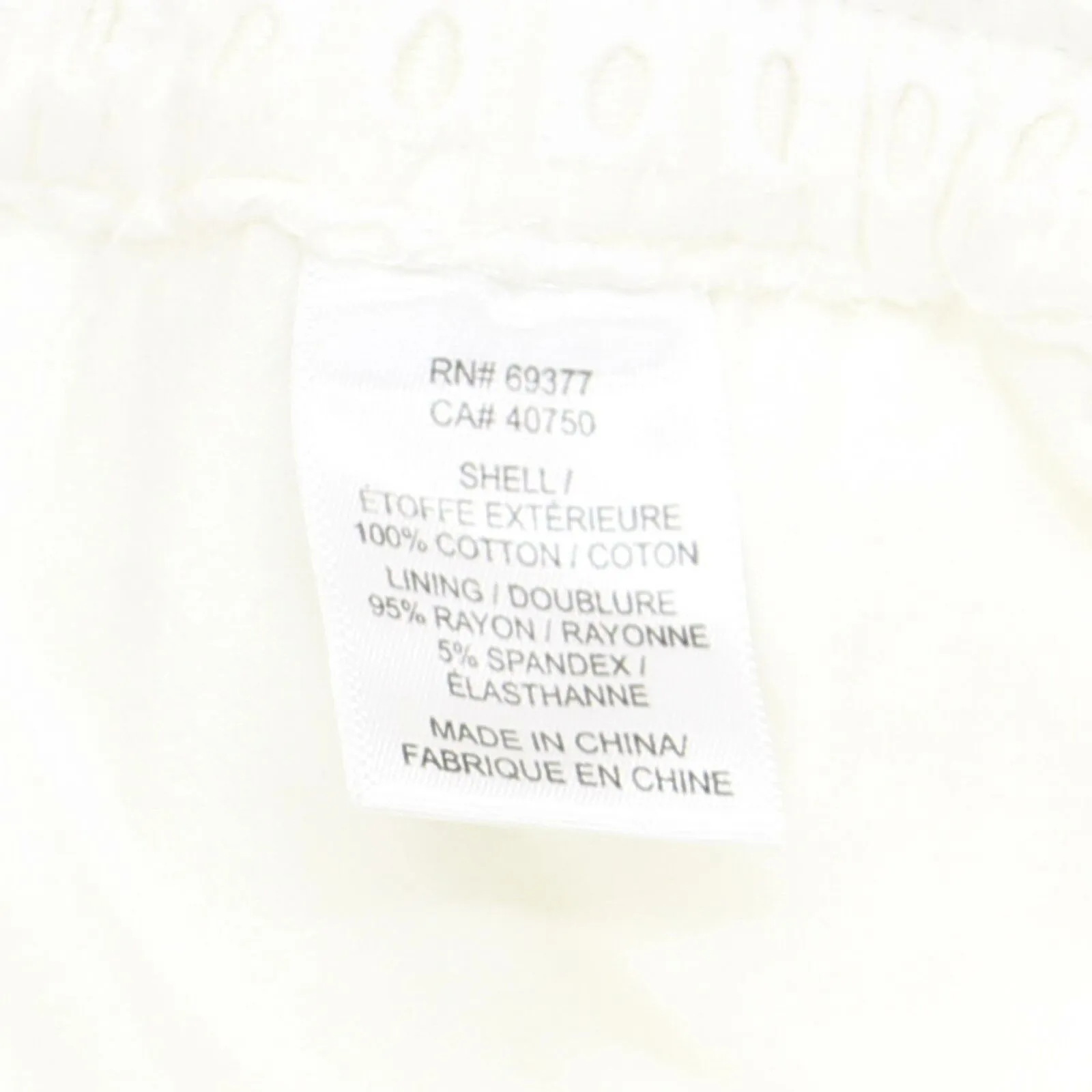 WynneLayers Women's Lined Eyelet Pull On Crop Pants Cloud Large