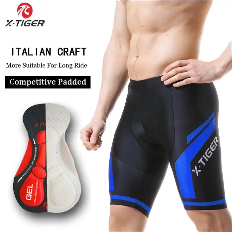 X-tiger coolmax 5d padded cycling shorts shockproof mtb bicycle shorts road bike shorts ropa