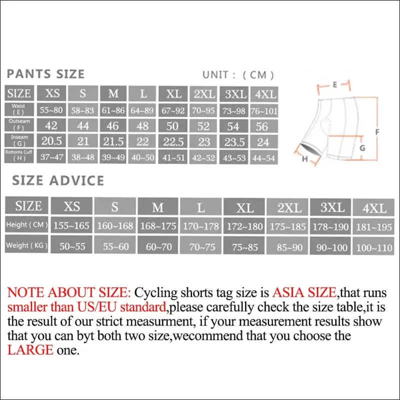 X-tiger coolmax 5d padded cycling shorts shockproof mtb bicycle shorts road bike shorts ropa