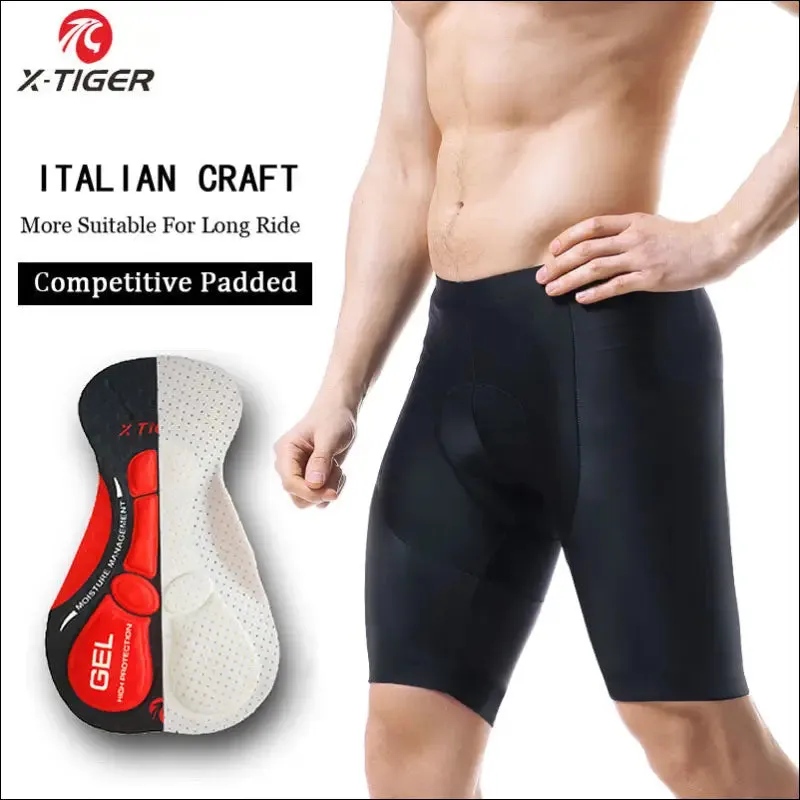 X-tiger coolmax 5d padded cycling shorts shockproof mtb bicycle shorts road bike shorts ropa