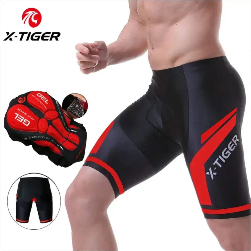 X-tiger coolmax 5d padded cycling shorts shockproof mtb bicycle shorts road bike shorts ropa