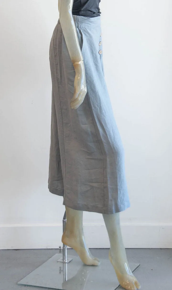 Yuvita Light Blue Linen Sailor Pant
